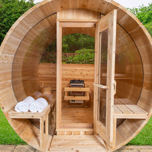Dundalk Leisurecraft CT Electric Heated Serenity MP Barrel Sauna 4 Person | CTC2245MPE