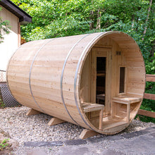 Dundalk Leisurecraft CT Wood Burning Tranquility Barrel Sauna 6 Person | CTC2345W