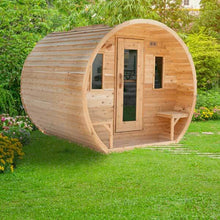 Dundalk LeisureCraft CT Wood Burning Elation Barrel Sauna 4 Person | CTC2424W