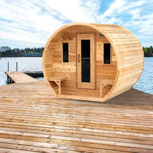 Dundalk LeisureCraft CT Wood Burning Elation Barrel Sauna 4 Person | CTC2424W