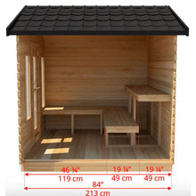 Dundalk Leisurecraft CT Electric Heated Georgian Cabin Sauna 6 Person | CTC88E