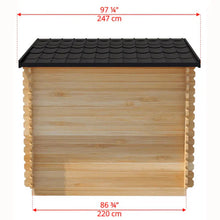 Dundalk Leisurecraft CT Electric Heated Georgian Cabin Sauna 6 Person | CTC88E