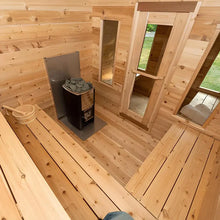 Dundalk LeisureCraft CT Wood Burning Georgian Cabin Sauna with Changeroom 6 Person | CTC88CW