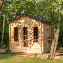 Dundalk LeisureCraft CT Wood Burning Georgian Cabin Sauna with Changeroom 6 Person | CTC88CW