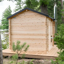 Dundalk LeisureCraft CT Wood Burning Georgian Cabin Sauna with Changeroom 6 Person | CTC88CW