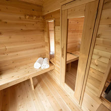Dundalk LeisureCraft CT Wood Burning Georgian Cabin Sauna with Changeroom 6 Person | CTC88CW