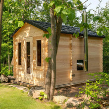 Dundalk LeisureCraft CT Wood Burning Georgian Cabin Sauna with Changeroom 6 Person | CTC88CW