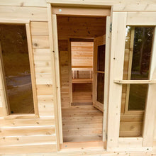 Dundalk LeisureCraft CT Electric Heated Georgian Cabin Sauna with Changeroom 6 Person | CTC88CE