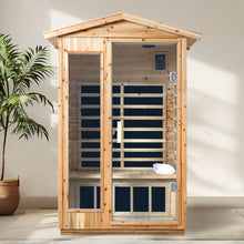 Old Fir Wood Far Infrared Outdoor Sauna Room For 2 Person | D0102XFJ9J8