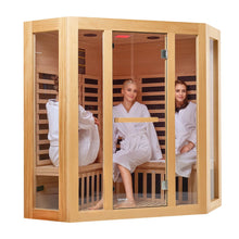 VEVOR Far Infrared Wooden Sauna Room Home Sauna Spa for 3 to 4 Person 2470W | D0102HAJFJX